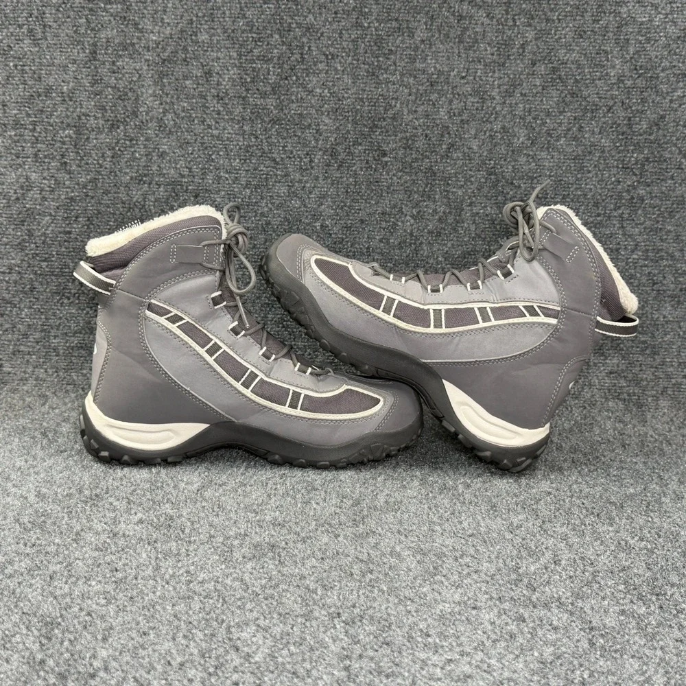 Salomon Winter Hiking Boots Men's 8.5‎ Grey Waterproof Thinsulate Insulated Snow